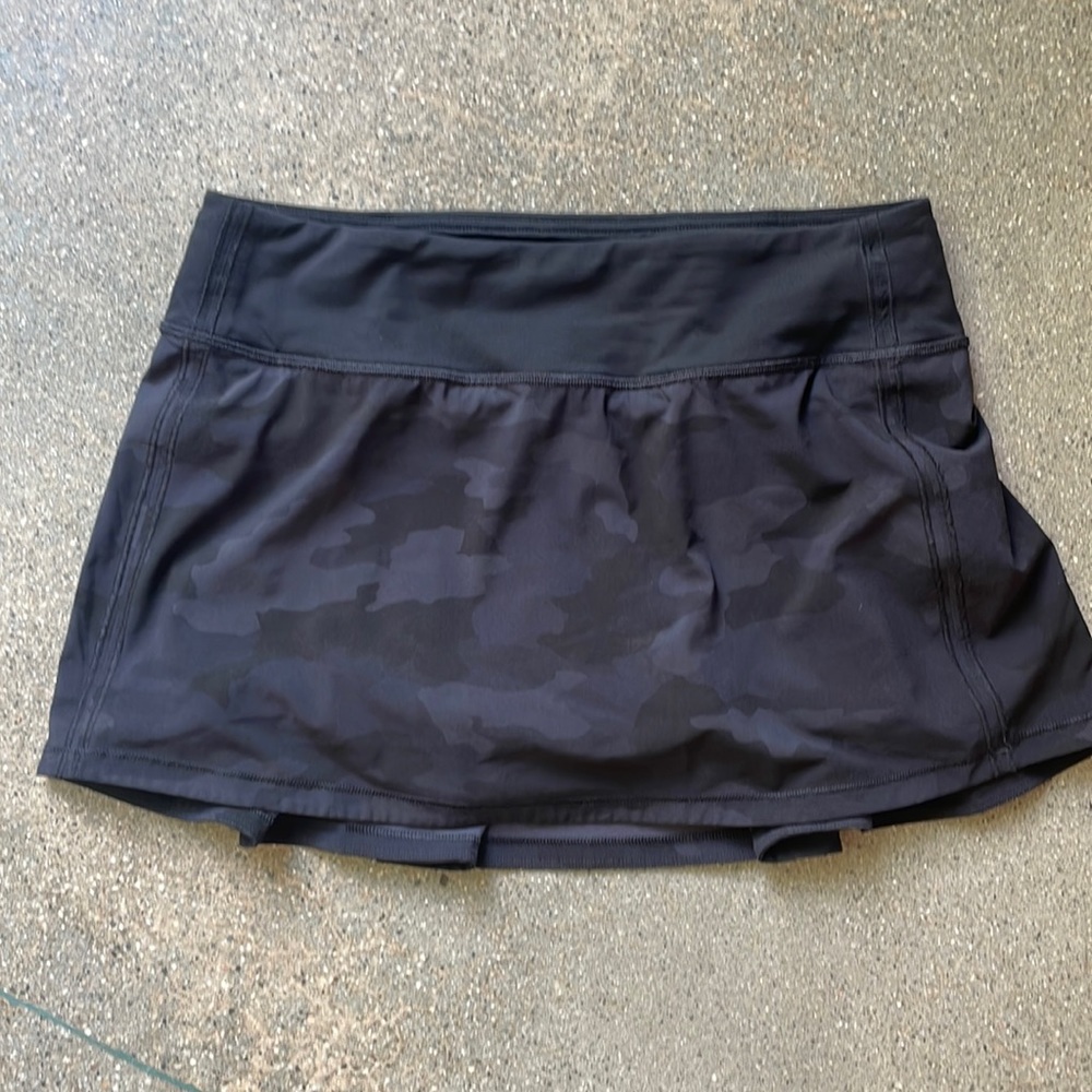 Lululemon Pace Rival Skirt, camo fabric, like new condition, no flaws